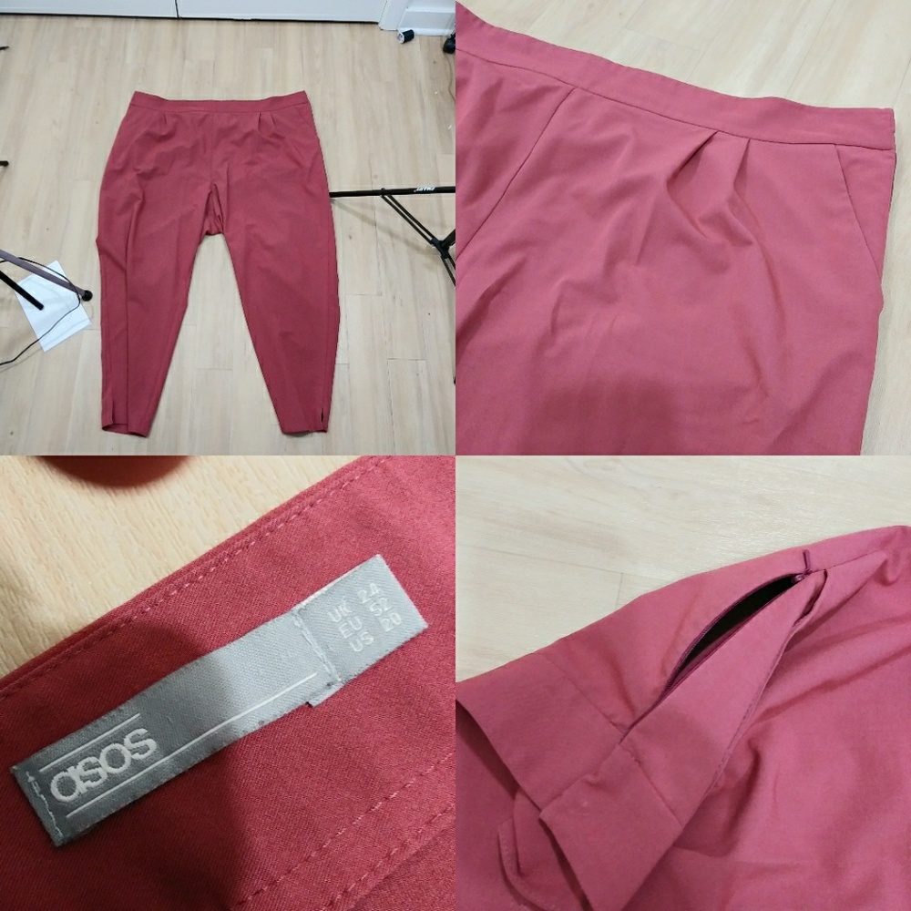 Asos mauve pink trousers